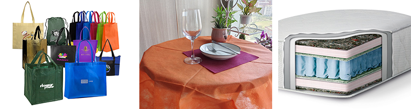 Tecido não tecido para confecção de bolsas - Tecido não tecido para têxteis domésticos - Tecido não tecido para móveis