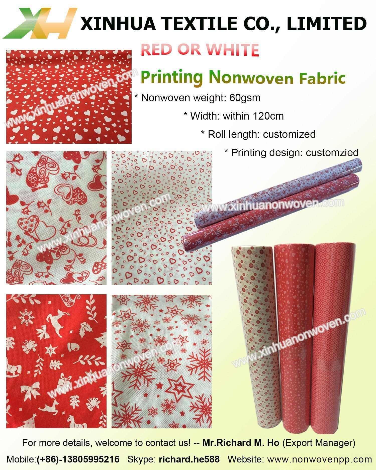 Flower wrapping nonwoven