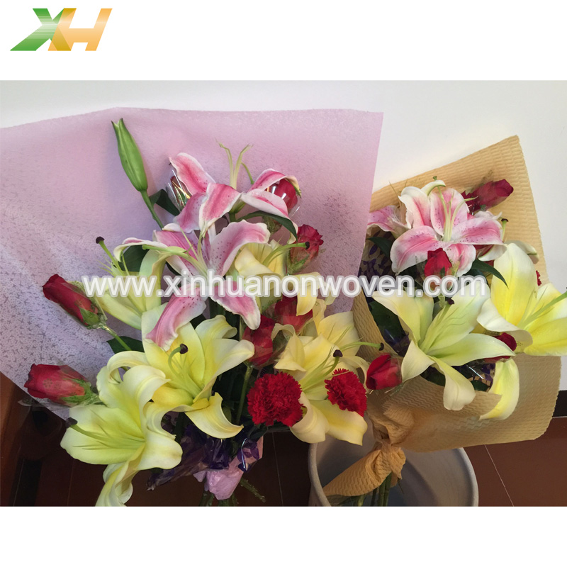 OEM Colorful Non Woven Flower Wrapping Paper